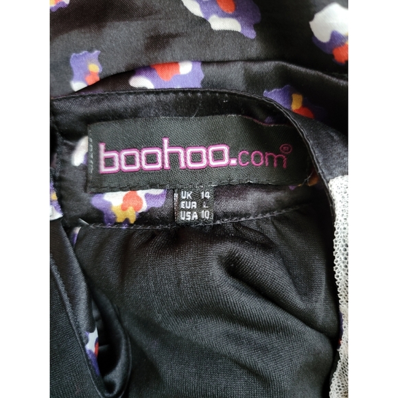 BOOHOO DINA Pearl Neck trim dress - Picture 7 of 8